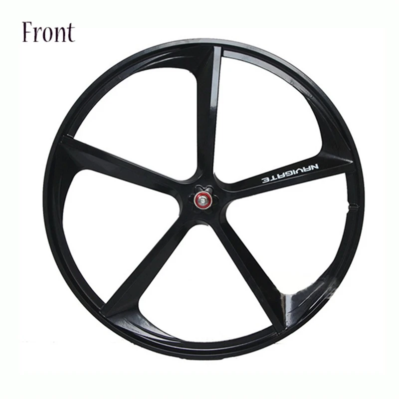 Magnesium Alloy Bike wheel 700C Wheel 5 Spokes Fixie Bicycle rim Front Rear Fixed Gear Rims Cycling Accessories | Спорт и