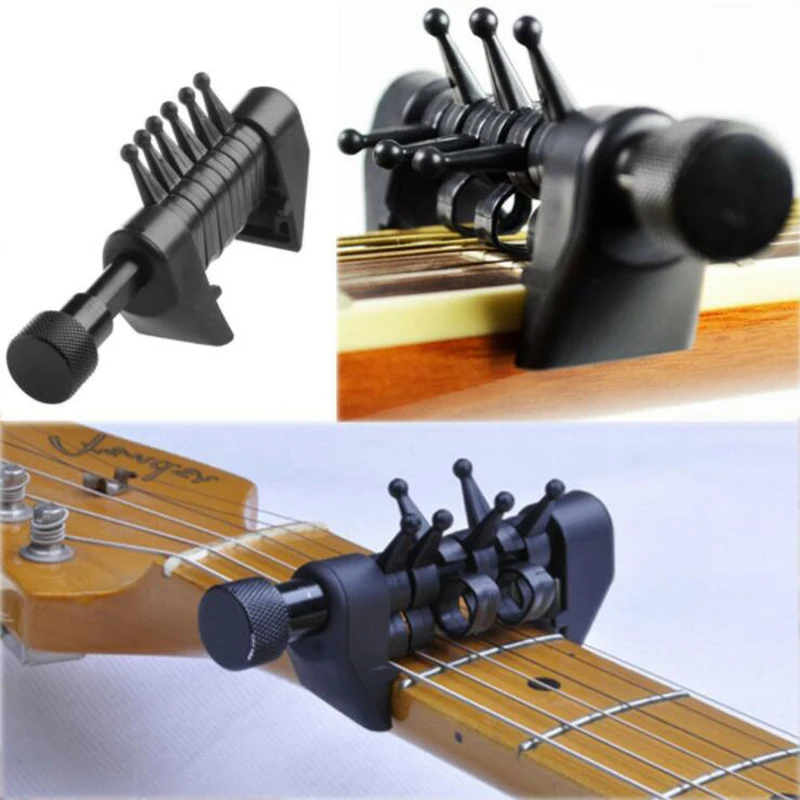 

Black Spider Multifunction Capo For Acoustic Guitar Open Tuning Chords Strings
