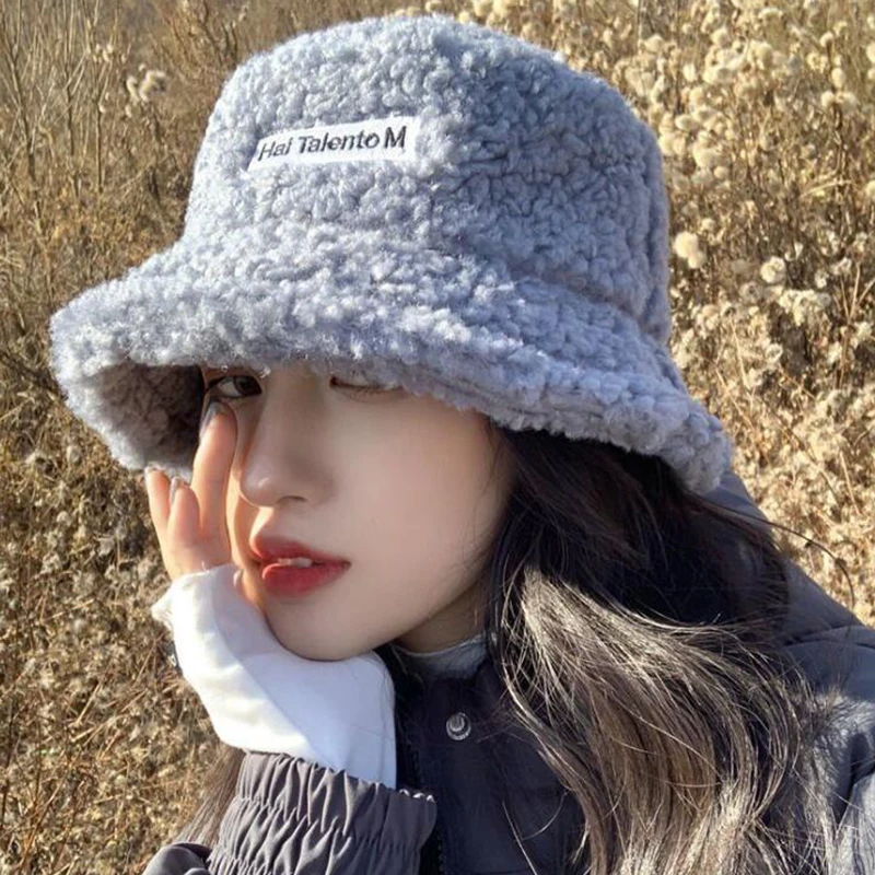 Женская шапка однотонная теплая из искусственного меха зимняя Панама для женщин