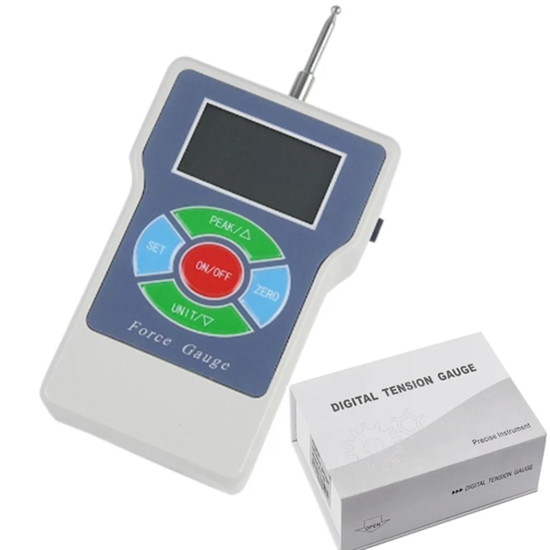 Цифровой ЖК Тензиометр 5N ручной измеритель силы с электронным переключателем