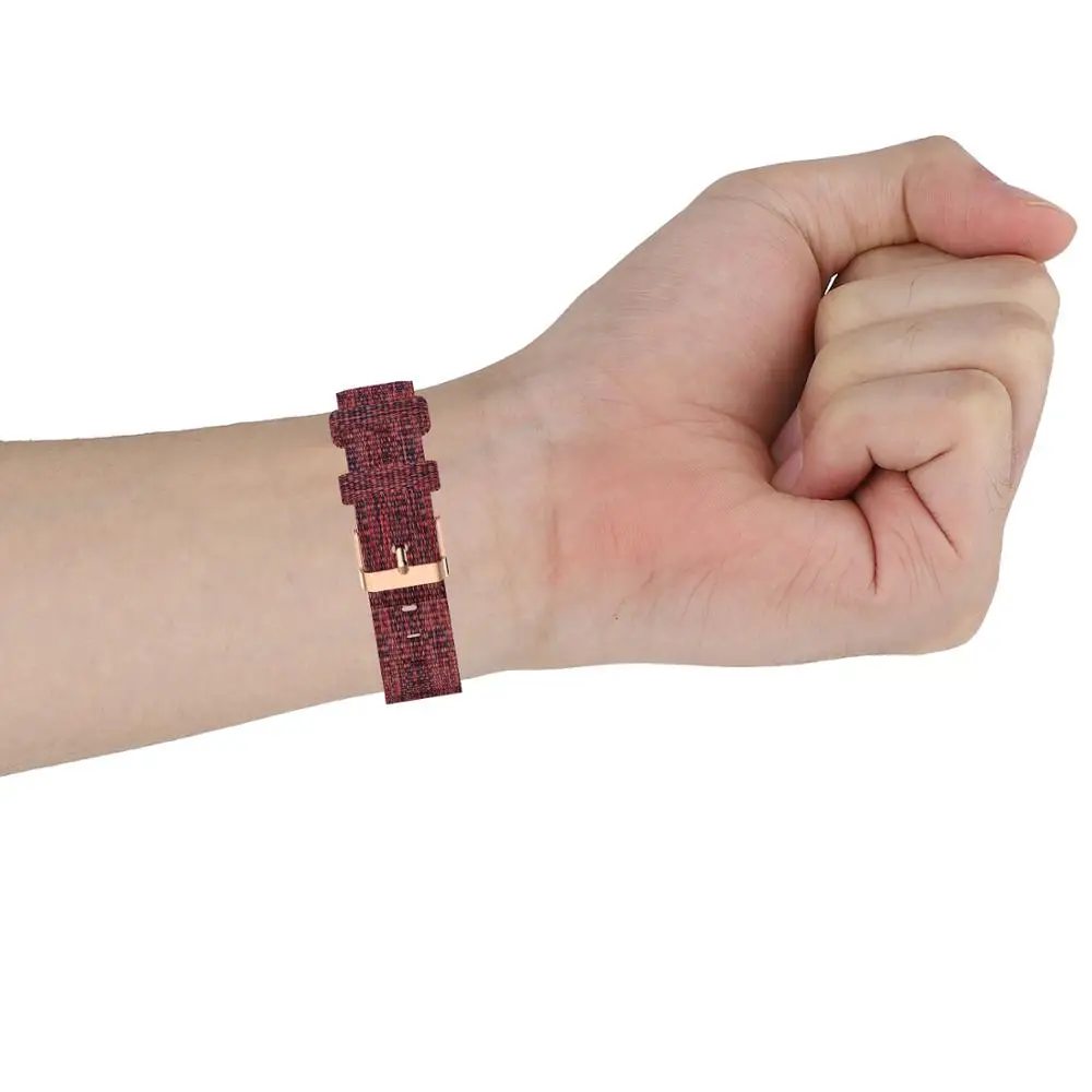 Прочный Плетеный холщовый нейлоновый ремешок для часов Fitbit Charge 3 4 смарт