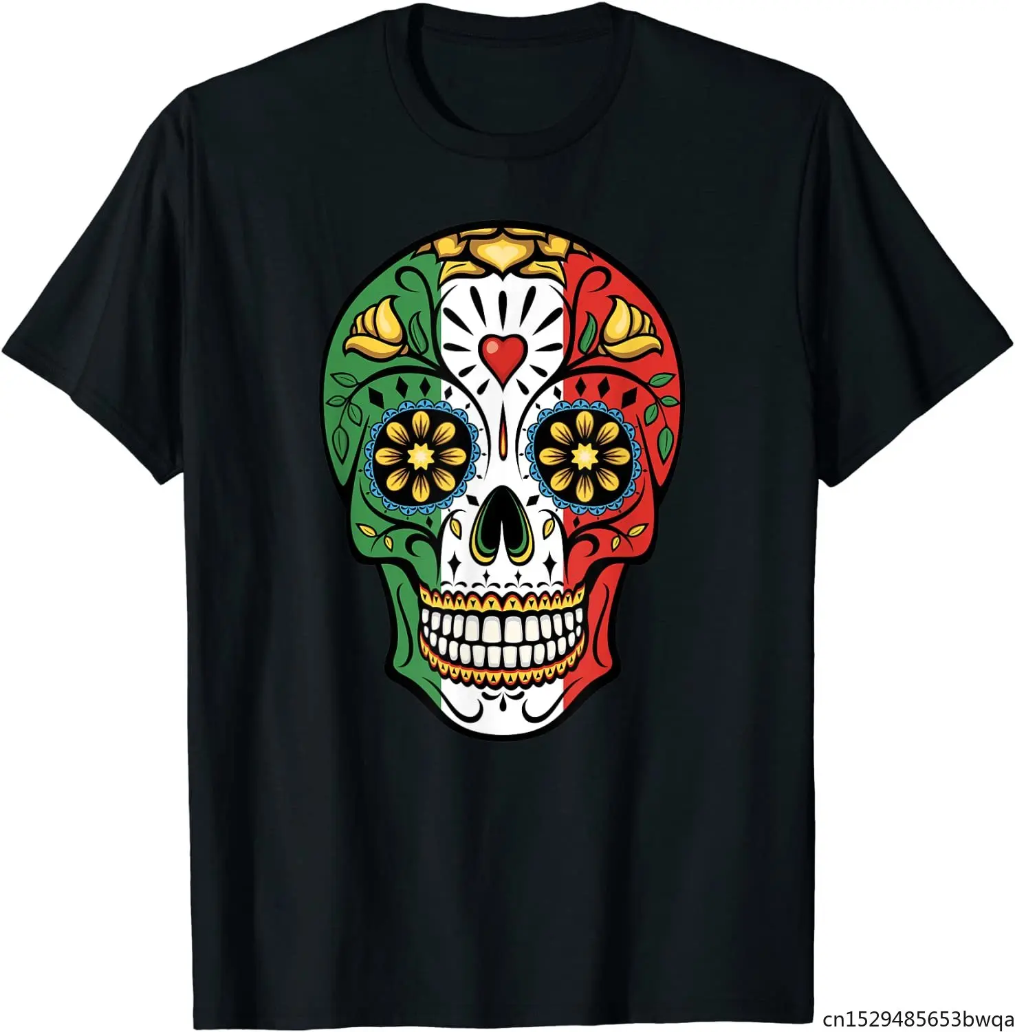 

Cinco De Mayo Sugar Skull Calavera Mexican T-Shirt