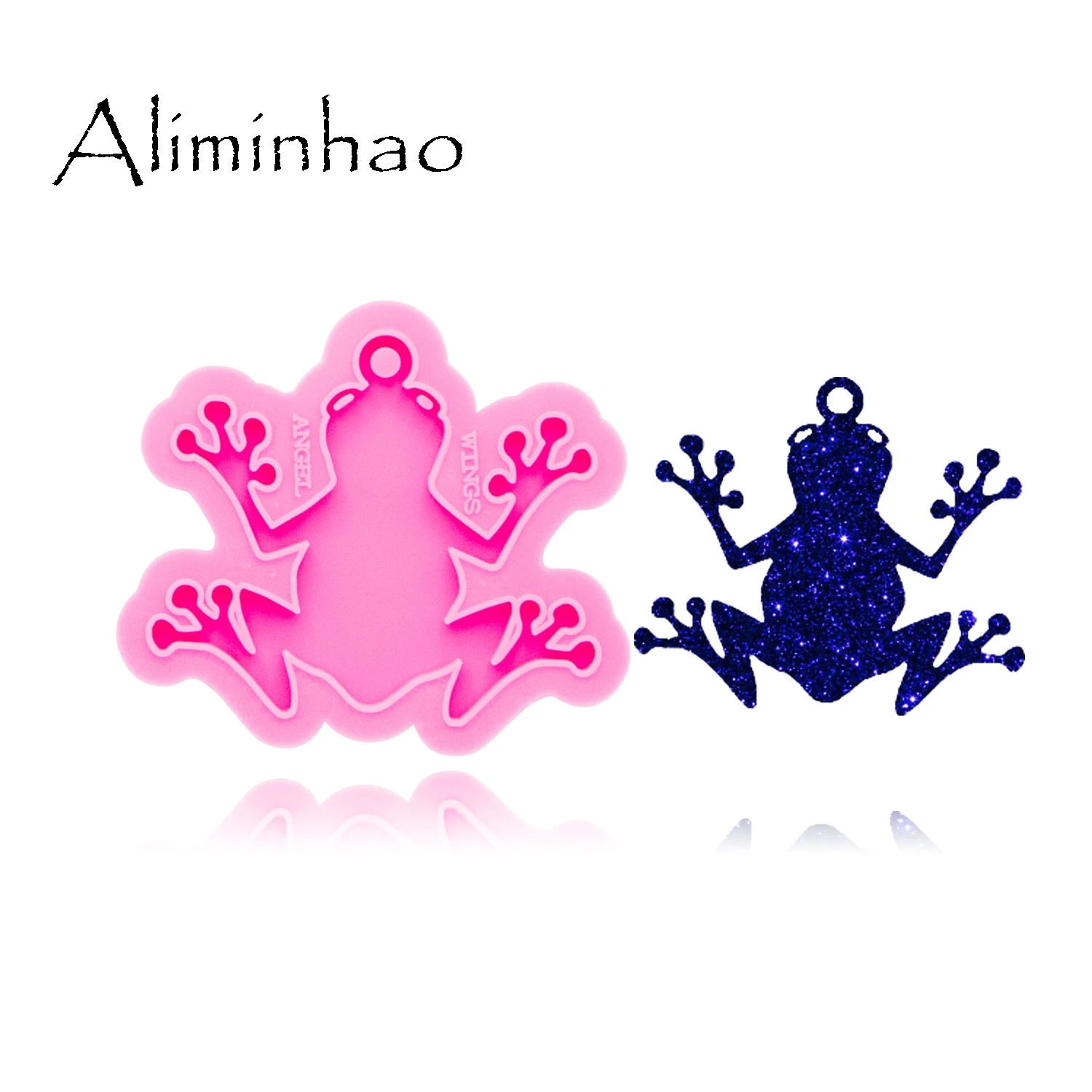 

DY0402 Shiny frog mold DIY keychain jewelry epoxy mould silicon Resin Crafting keychain silicone molds moulds