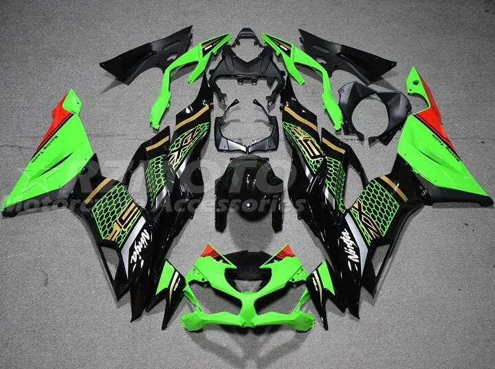 

Новый комплект обтекателей из АБС-пластика подходит для Kawasaki ZX6R 2019 2020 19 20 ZX-6R Ninja 636 комплект обтекателей крутой зеленый