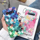 Чехол для телефона KISSCASE Fish Scale для Samsung Galaxy S10 5G S10E Plus S9 S8 S7 светящийся чехол для Samsung A50 A70 Note 10 Plus