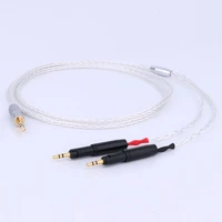 preffair high purity 8cores occ silver headphone cable earphone upgrade cable replacement for audio technica ath r70x