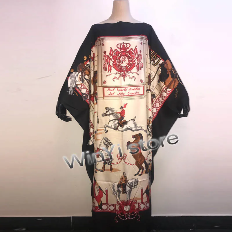 WINYI KuwaitDresses For Women 2021 Fashion Design Loose Dress Batwing Maxi Long Femme Vestidos Summer Autumn Party Elegant Dress
