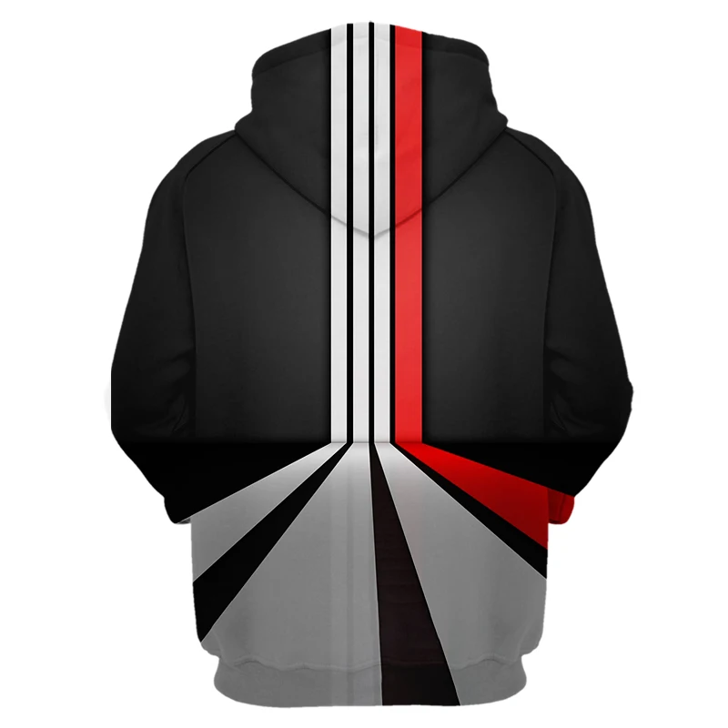 

2021 New Men's Hoodie Sweatshirt Harajuku Men And Women 3D Colours Square Check Pattern Design Vertigo Printed Hoodies Tops