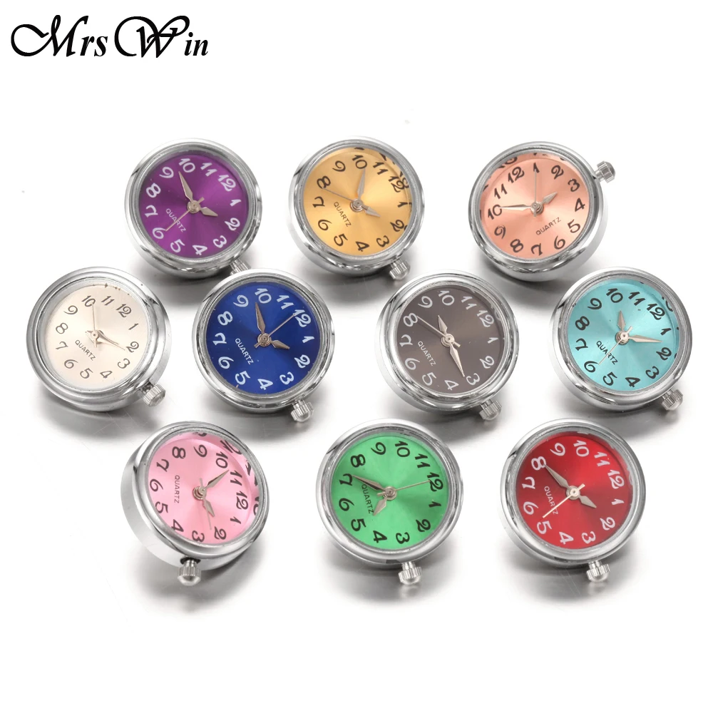 DIY Snap Jewelry 18mm Glass Watch Snap Buttons Interchangeable Charms Bracelet Snap Button Jewelry Masking for Snaps Bracelet