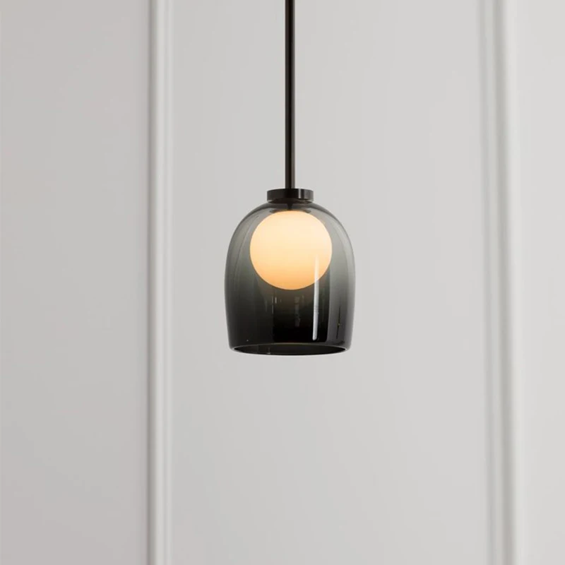 Постмодерн прикроватная маленькая люстра для спальни столовая стеклянная