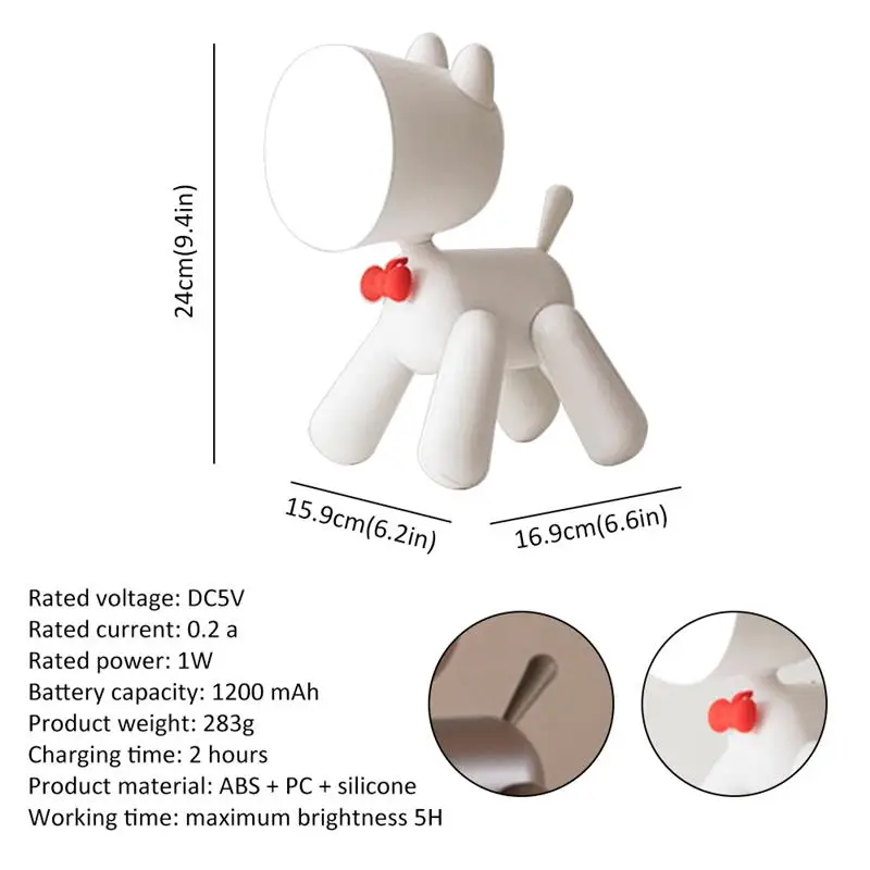 

Lovely Cute Deer LED Lamp Wireless Touch Sensor Silicone Children Kids Baby Bedside Decoration Christmas Night Light