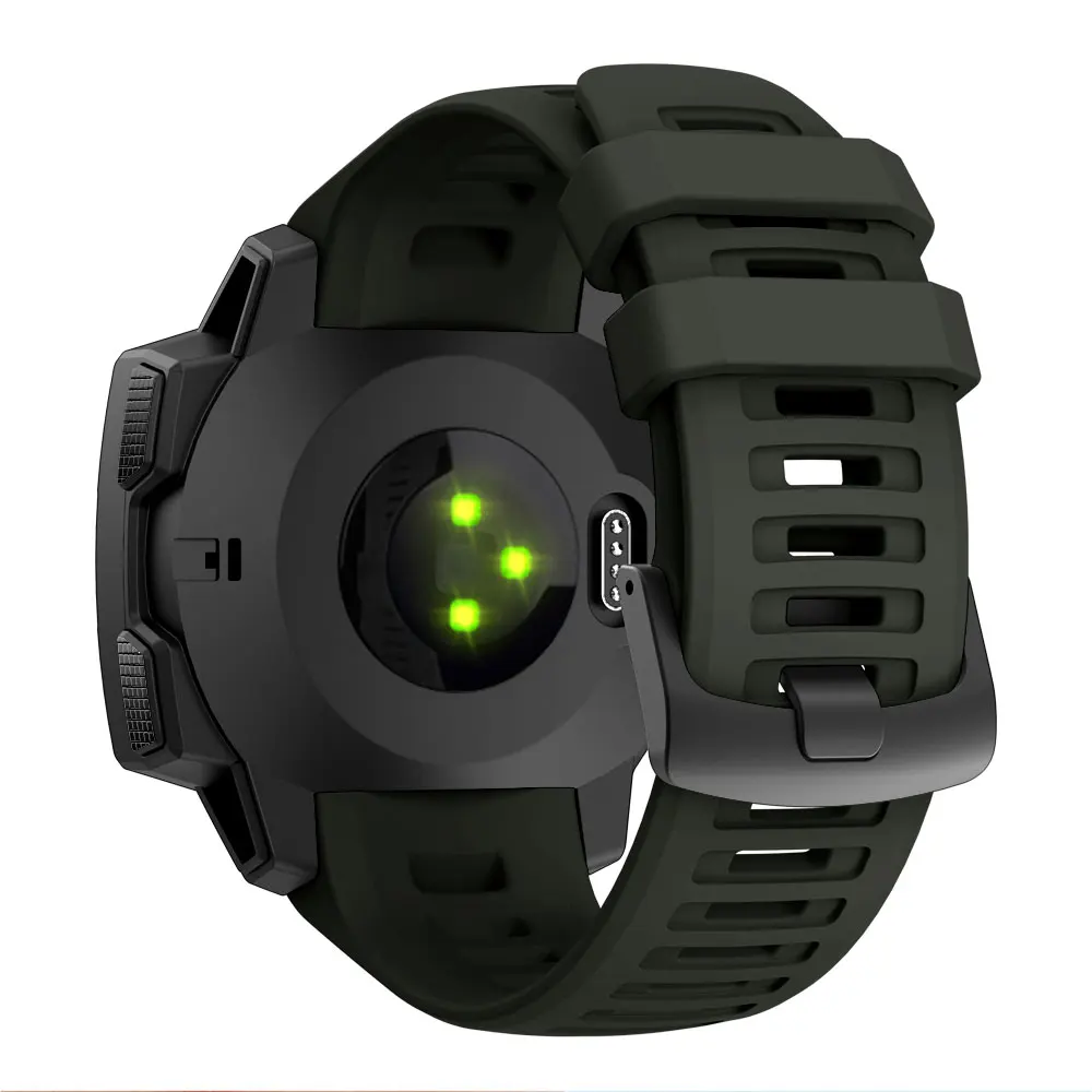 Многоцветные часы Wirstband Smartwatch аксессуары 22 мм силиконовый ремешок быстросъемный сменный ремешок для часов Garmin Instinct