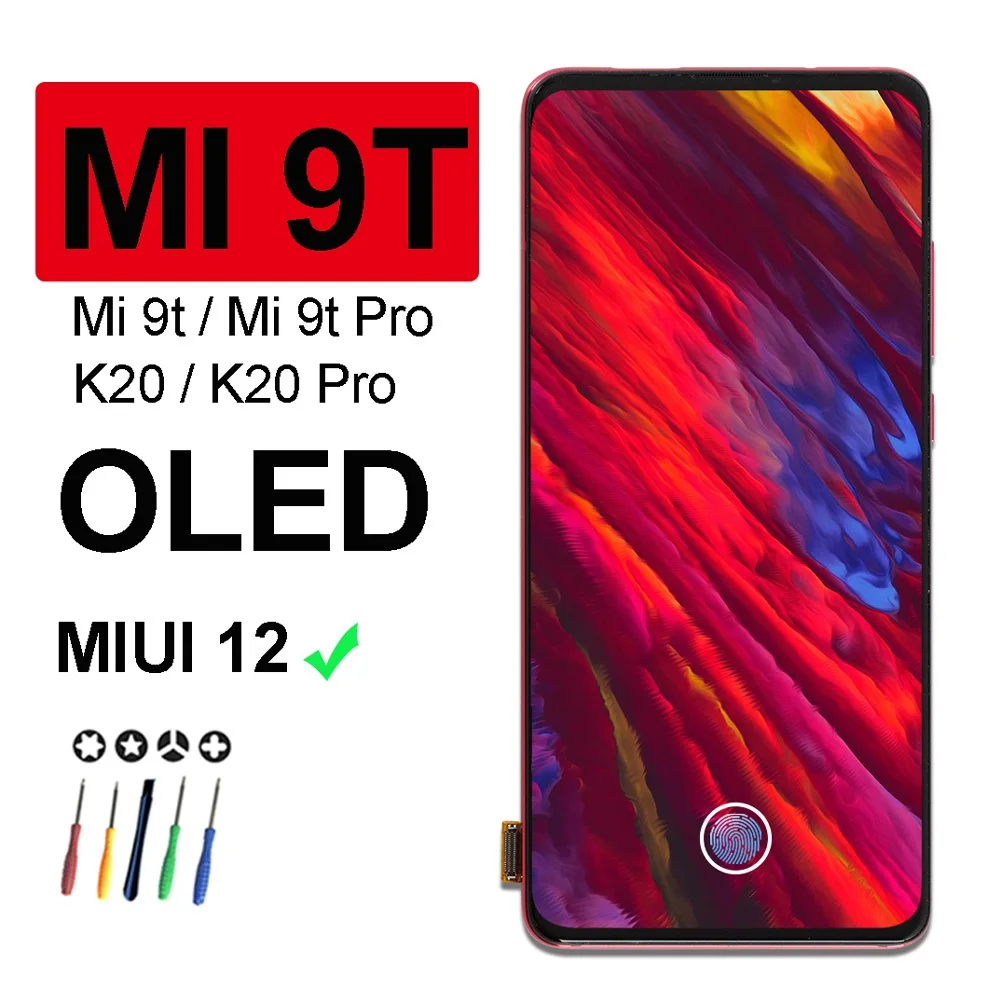 OLED дисплей 6 39 дюйма для XiaoMi Mi 9T Pro ЖК с рамкой хороший отпечаток пальца RedMi K20