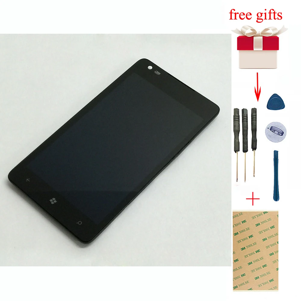 Для Nokia Microsoft Lumia 900 LCD сенсорный экран дигитайзер стекло + ЖК-дисплей панель