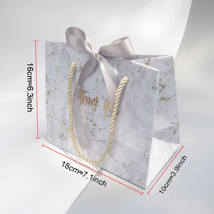 

New Creative High-quality Grey Marble Gift Bag for Christmas/wedding/Baby Shower/Birthday Party Favors Gift Packaging Box