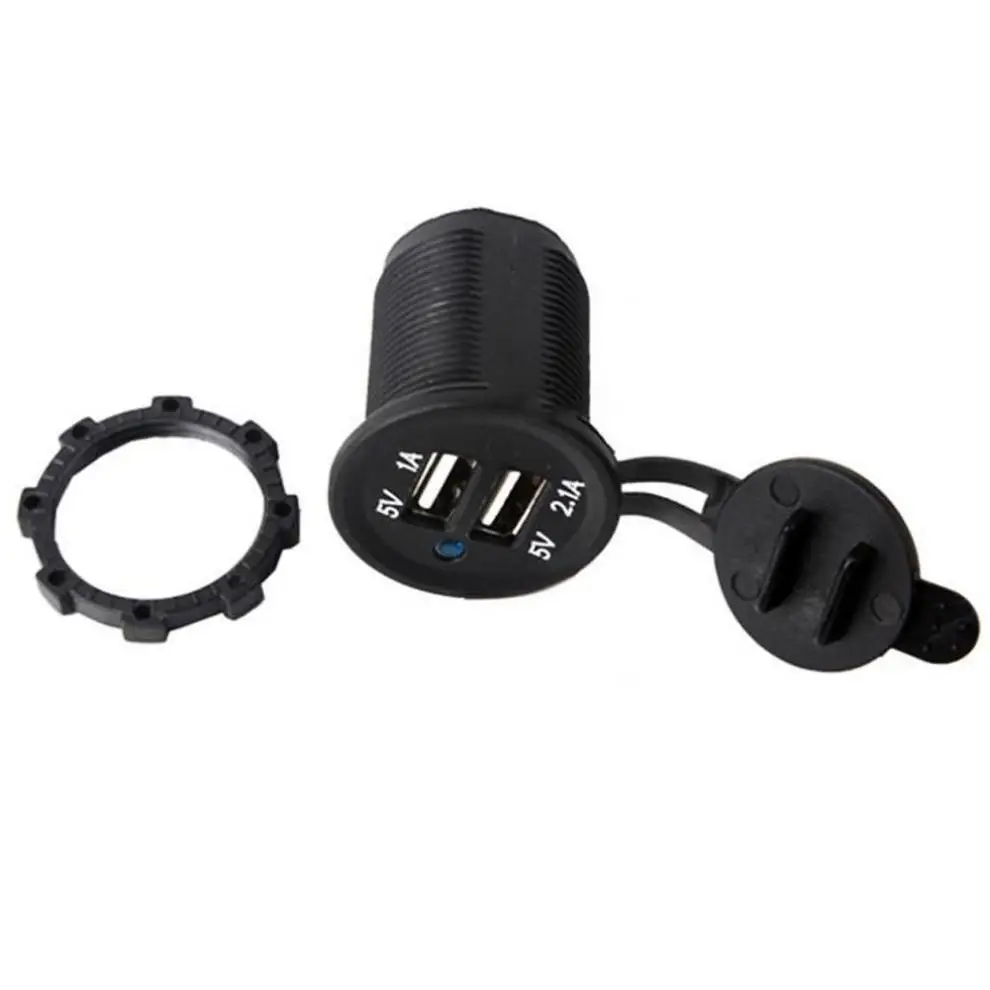12 В/24 В 2 порта двойная USB Автоматическая розетка для автомобильного прикуривателя Разветвитель зарядное устройство адаптер питания для gps Ipod мобильного телефона
