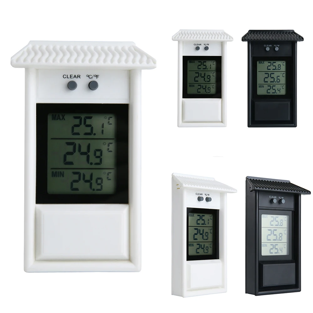 Цифровой Внутренний/наружный термометр с ЖК дисплеем настенный прибор для
