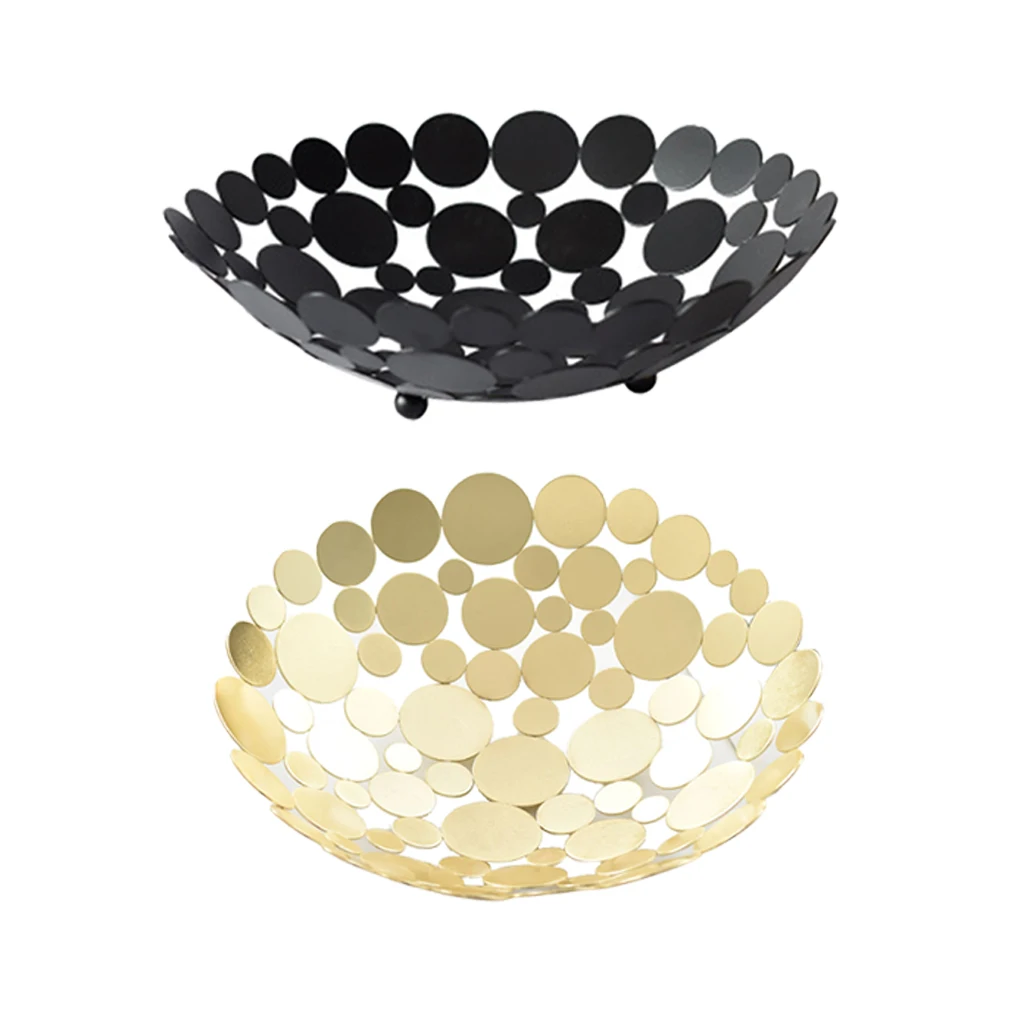

Creative Fruit Basket Household Living Room Iron Fruit Plate