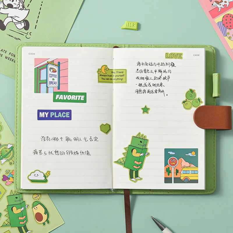 1 предмет в Корейском стиле с мультяшными героями на клею бумажные творческие