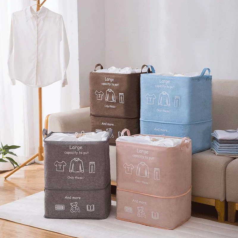 Складная корзина для грязной одежды Большая вместительная сумка хранения