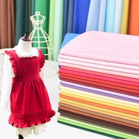 solid color simple 100 cotton poplin fabric for sewing clothes patchwork supplies home textile by the meter
