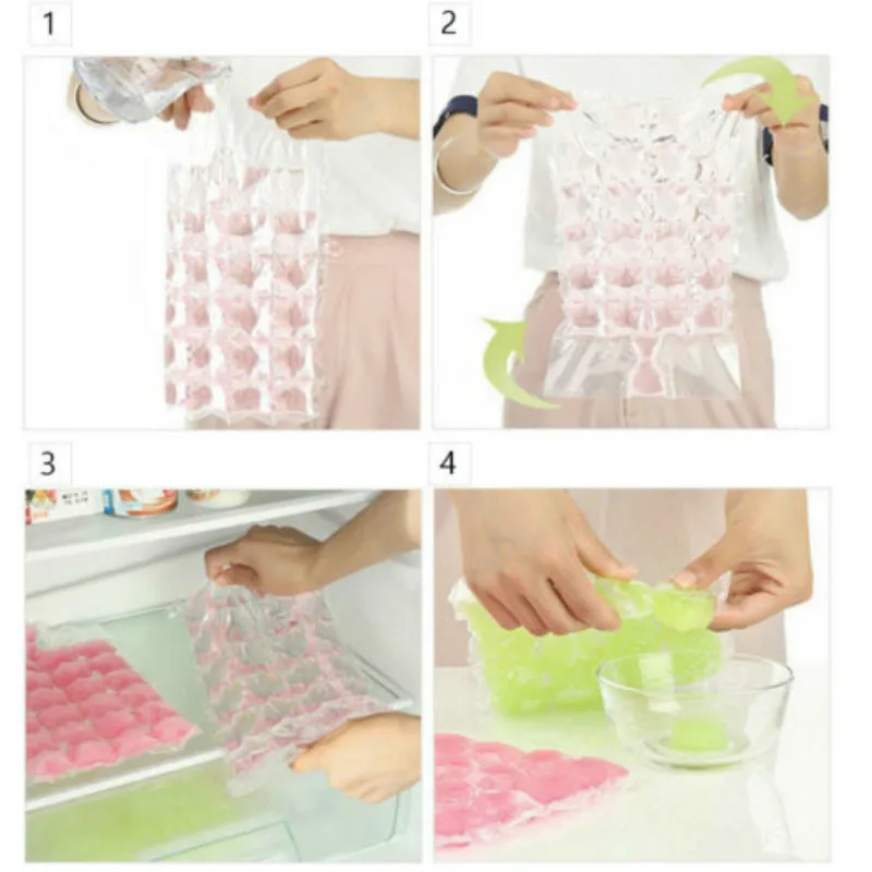 Одноразовые пакеты для кубиков льда 20 шт./лот замороженного пластиковые