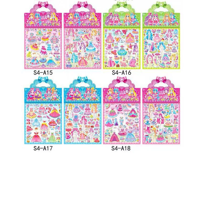 

Double-layer Sticker Girl Change Clothes Sticker Children Sticker Mermaid Dress Toy Stickers Sticker Pack Toys for Girls