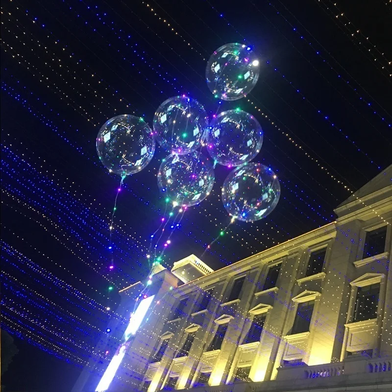 Прозрачное светодиодное светящееся волнистое бальное свадебное украшение шар