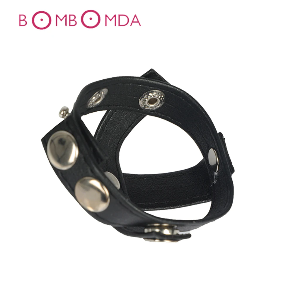 Регулируемый пенис из искусственной кожи мошонку Кольца для пениса мячи