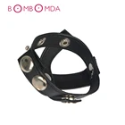 Регулируемые кольца для мошонки пенис из искусственной кожи для пениса, шарики, растягиватели для задержки эякуляции, кольца, фиксаторы, секс-игрушки для мужчин