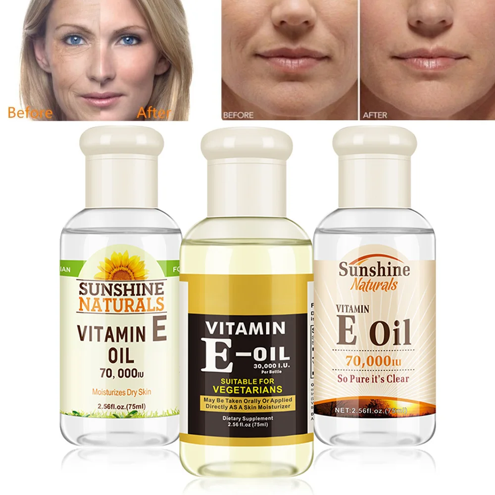 

Vitamin E Oil Face Essence Morning And Night Hyaluronic Acid Serum Whitening Shrink Pores Anti Wrinkles Moisturizing Serum 75ml