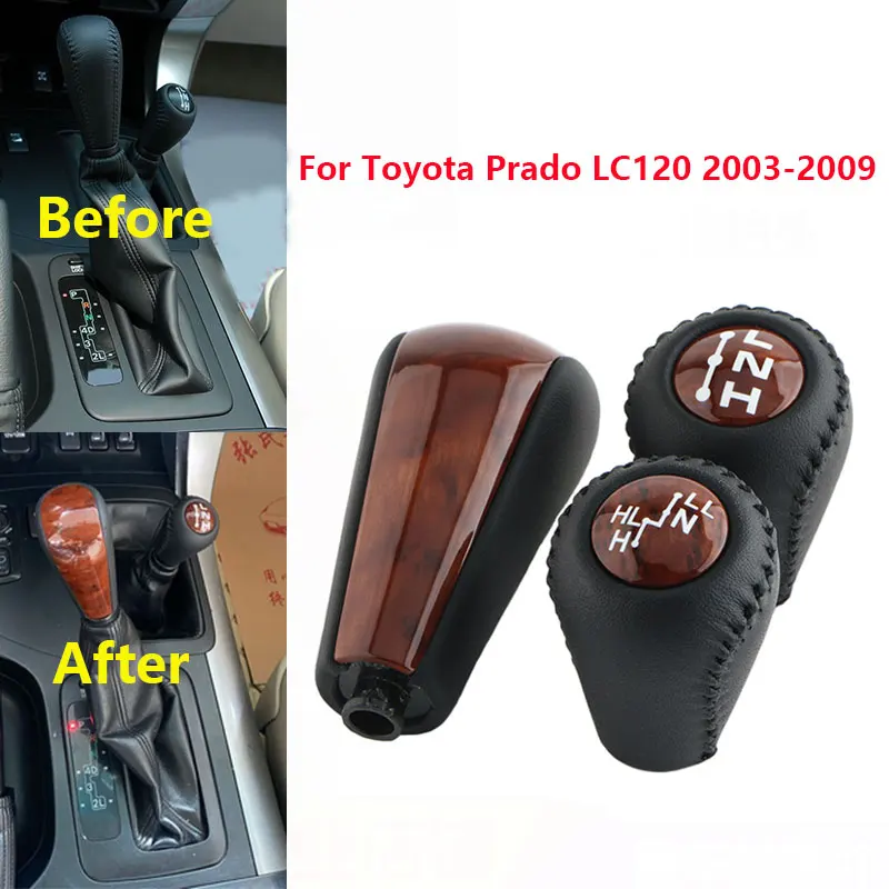 

For Toyota Land Cruiser Prado 120 LC120 2003-2009 Car Modified Automatic Stick Gear Shift Knob Lever Shifter Head