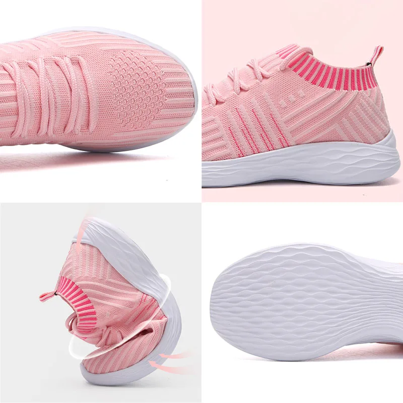 

2020 New Summer Fashion Sock Sneakers For Women Breathable Shoes Casual Lightweight Ladies Trainers