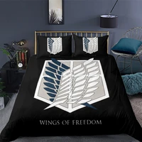 anime attack on titan 3d printed comforter bedding set duvet cover sets pillowcases bedclothes bed linen queen king single size