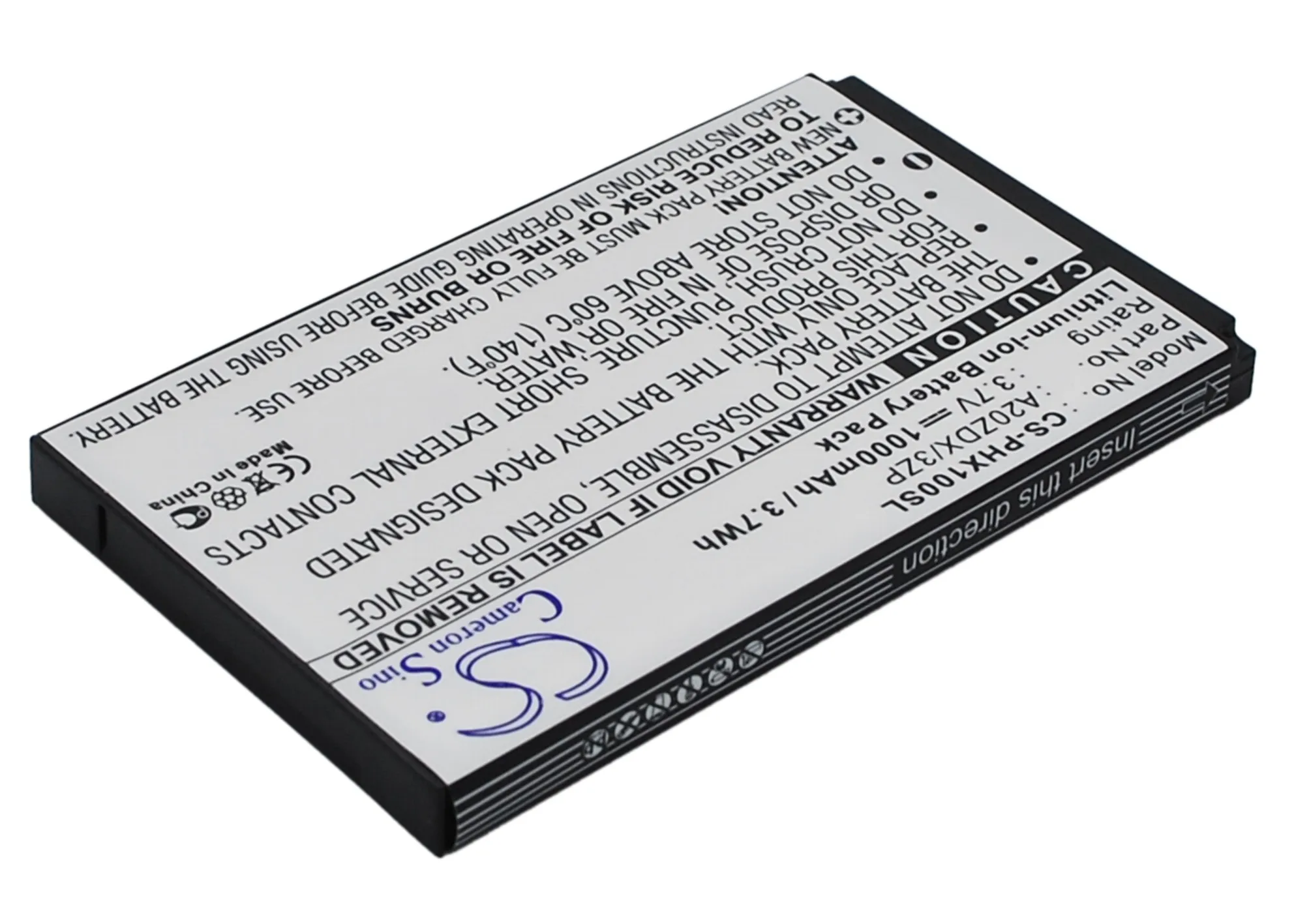 Аккумулятор CS 1000 мАч для Philips Xenium T129 X100 X325 A20ZDX/3ZP