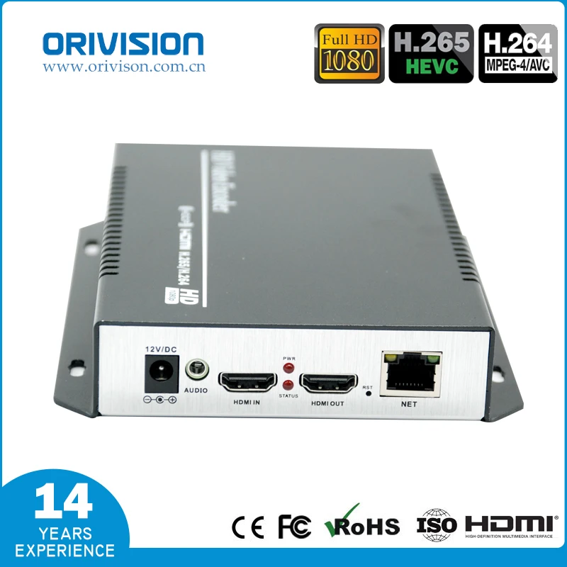 

H265/H264 Live HDMI Video Encoder HDMI Loop Out iptv Streaming Encoder for Facebook Live, Twitch, YouTube, and Twitter Live