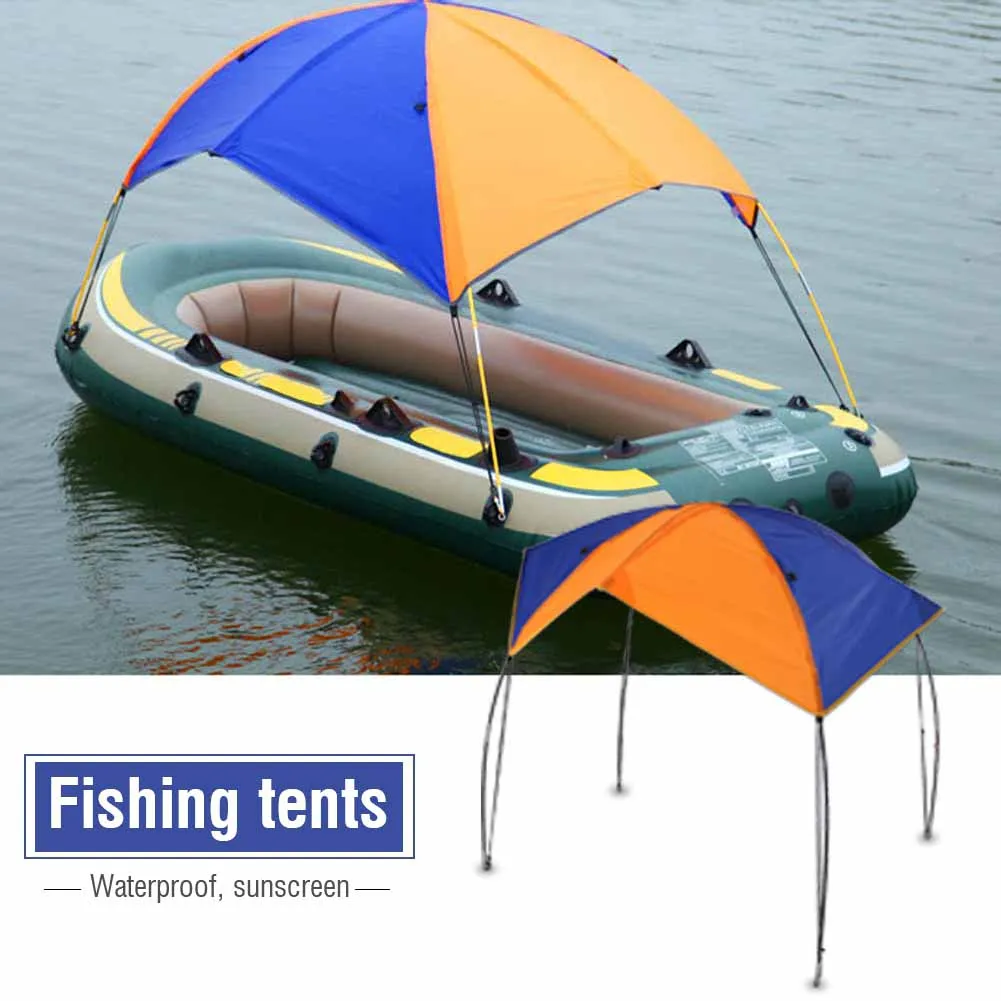 

Free Shipping Inflatables Boat Sun Shelter Sailboat Awning Top Rowing Boats Cover Tent Sun Shade Rain Canopy Surfing Kayak Canoe