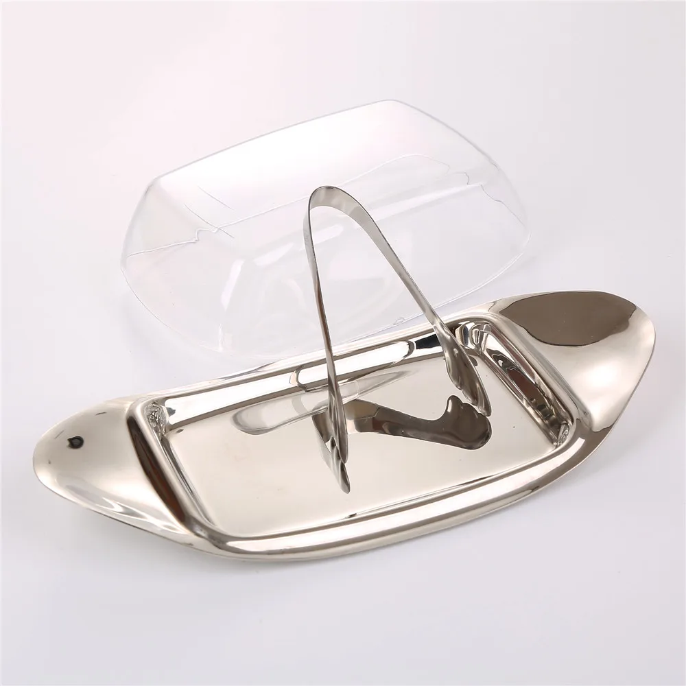 Realand контейнер из нержавеющей стали для сливочного масла с TONG Cheese серверным