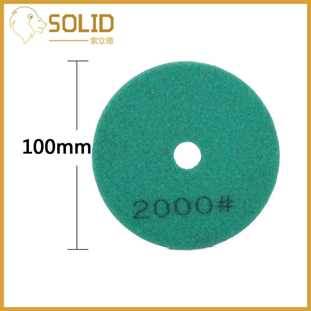 

Diamond Polishing Pads 100mm Wet/Dry for Granite Stone Concrete Marble Polishing Use Grinding Discs