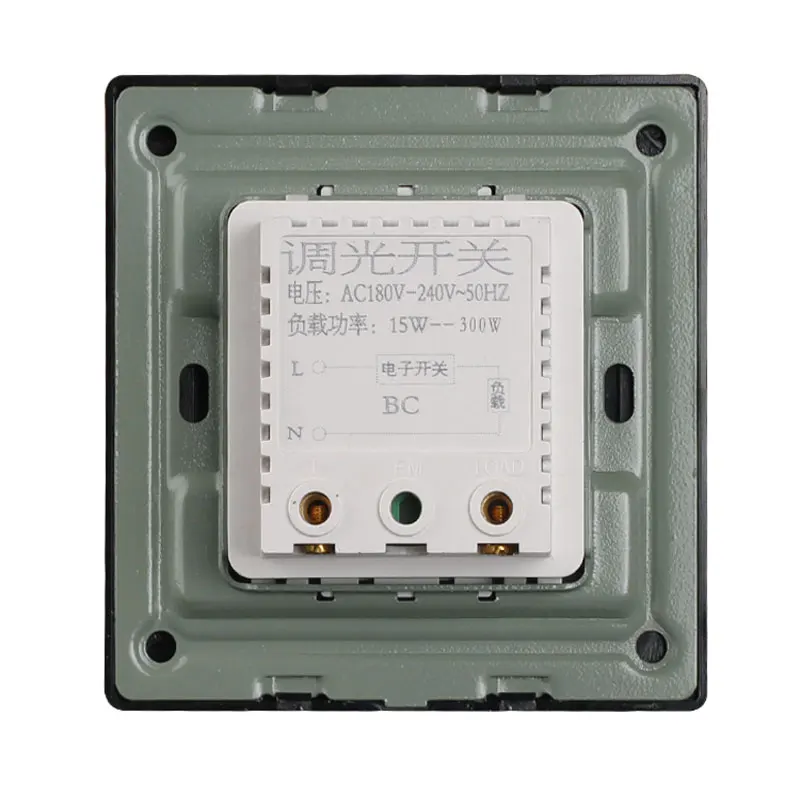 86 Тип Черный диммер настенный выключатель 220 В 450 Вт бесступенчатый лампа