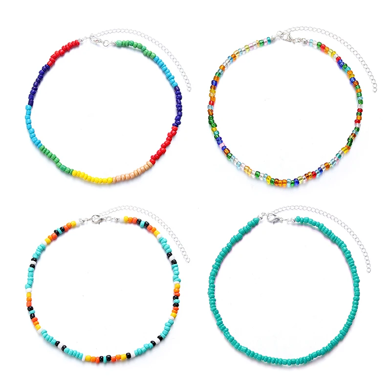 Пластиковые ожерелья Чокеры для воротника 1 шт. богемное короткое украшение