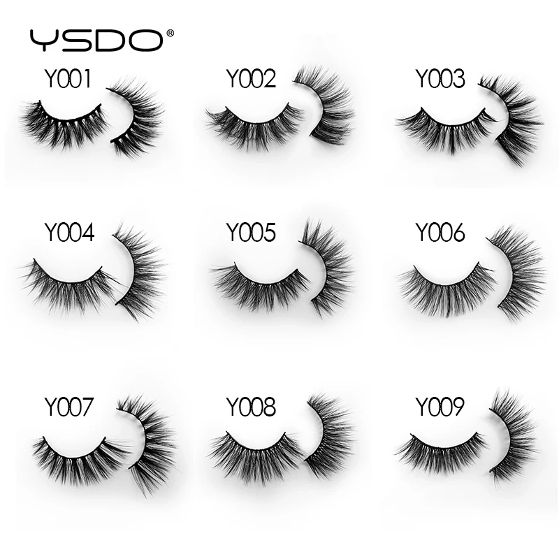 YSDO 10 пар пушистые норковые ресницы натуральные Длинные Накладные макияж