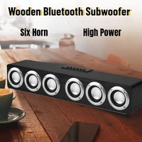 wooden sound bar audio center bluetooth speaker box home theatre system woofers for speakers with subwoofer soundbar boombox