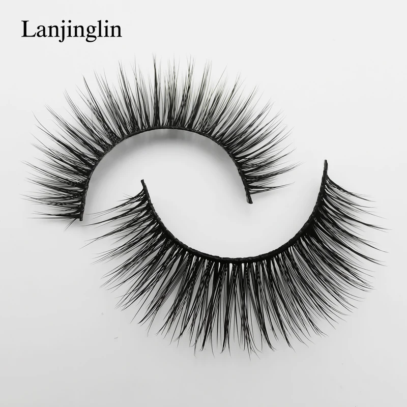 LANJINGLIN, 4/5 пар, норковые ресницы, натуральные, длинные, 3d, норковые накладные ресницы для наращивания, пушистые, без грубости, макияж, накладные ресницы