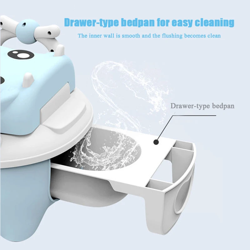 Детский туалет с мультяшным животным ящиком для туалета горшок моющийся