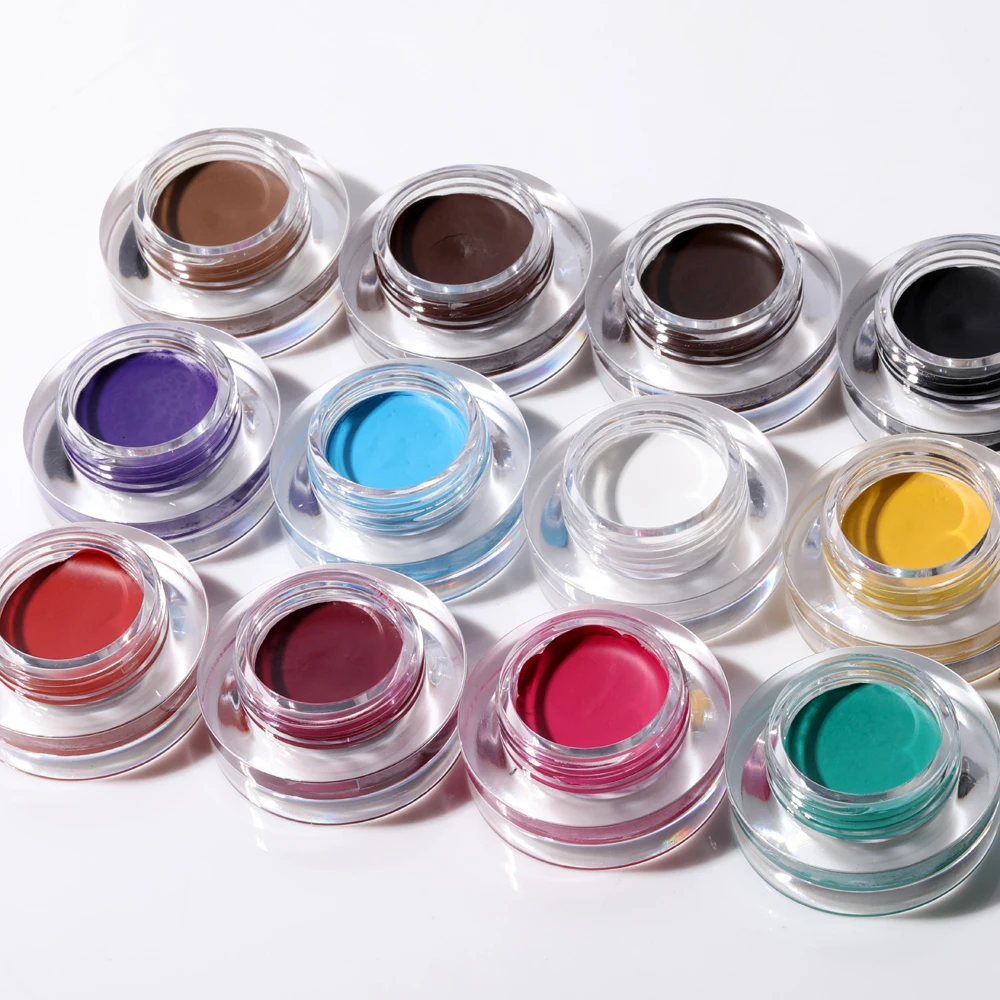 

12 Colors Waterproof Eyebrow Cream Long Lasting Eye Brow Enhancer Tint Gel Easy To Color Brown Eyebrows Tinted Makeup Cosmetic