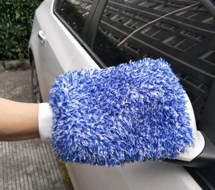 

1pc Maximum Mitt High Density Car Wash Cloth Ultra Super Absorbancy Car Sponge Plush Glove Microfiber Detailing Cleaning Towel