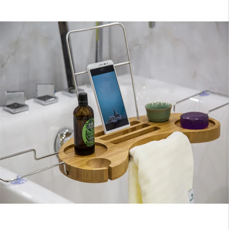 Современные деревянные бамбуковое банное стойку Ванна Лоток - Цена: 5 574,67 руб.