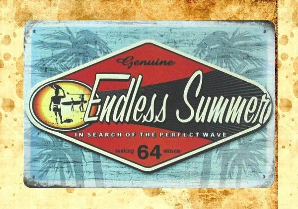 

Retro Plaque Decoration Endless Summer Beach Tin Metal Sign High Quality Metal Tin Sign 30 X 15CM