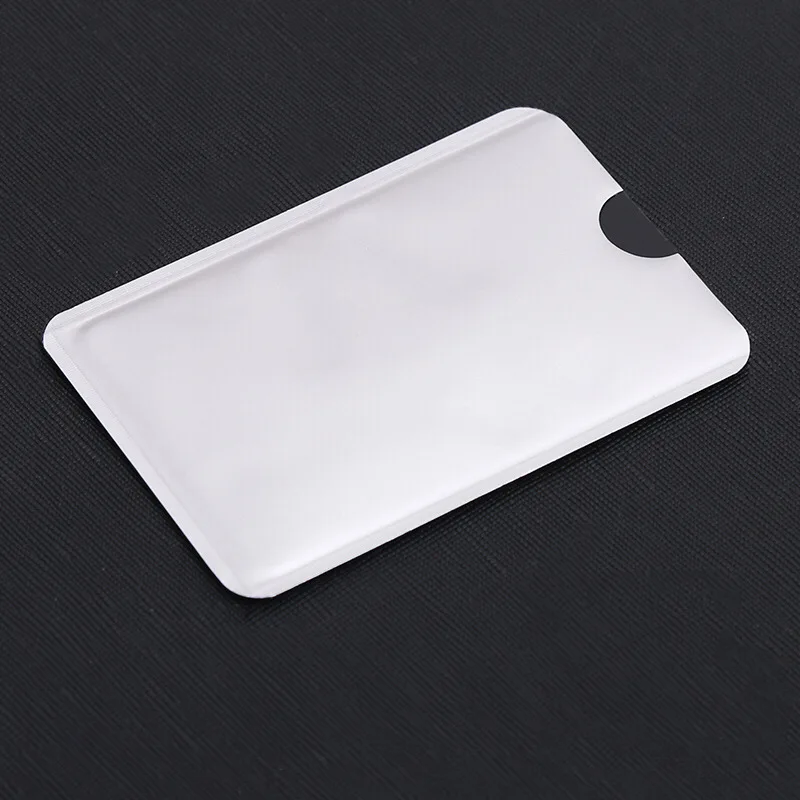 

10pcs Aluminum Foil Holder Anti Scan RFID Sleeve Protector Anti Theft Credit ID Card Anti-Scan Card Sleeve Hot Sale